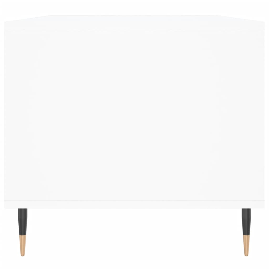 Tavolino da Salotto Bianco 90x49x45 cm in Legno Multistrato - homemem39