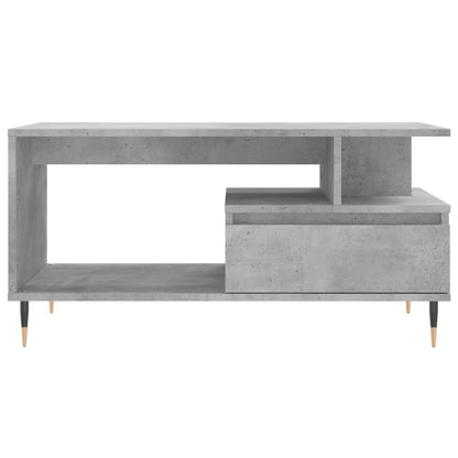 Tavolino Salotto Grigio Cemento 90x49x45 cm Legno Multistrato - homemem39