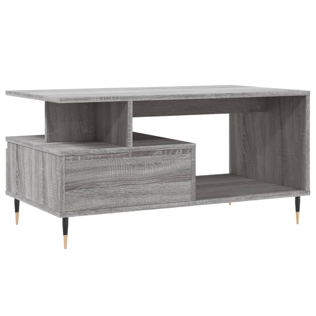 Tavolino da Salotto Grigio Sonoma 90x49x45 cm Legno Multistrato - homemem39