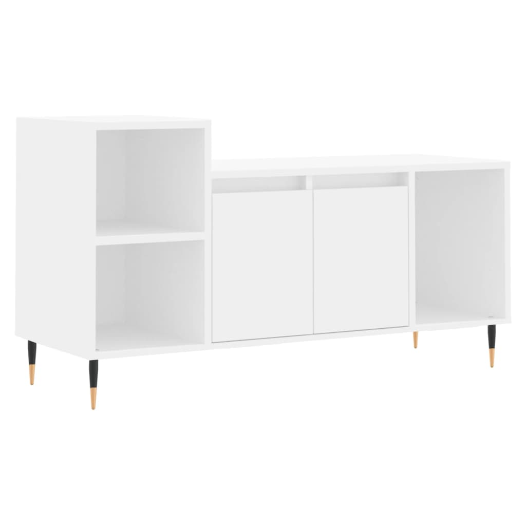 Mobile Porta TV Bianco 100x35x55 cm in Legno Multistrato - homemem39