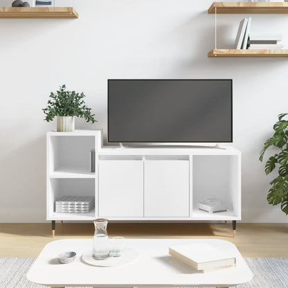 Mobile Porta TV Bianco 100x35x55 cm in Legno Multistrato - homemem39