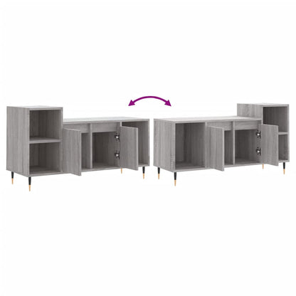 Mobile TV Grigio Sonoma 100x35x55 cm in Legno Multistrato - homemem39