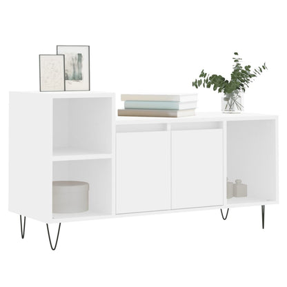 Mobile Porta TV Bianco 100x35x55 cm in Legno Multistrato - homemem39