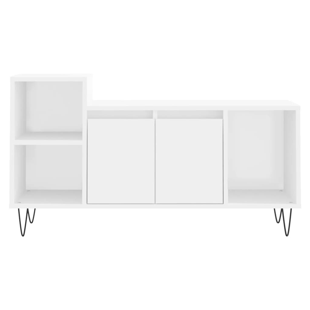 Mobile Porta TV Bianco 100x35x55 cm in Legno Multistrato - homemem39