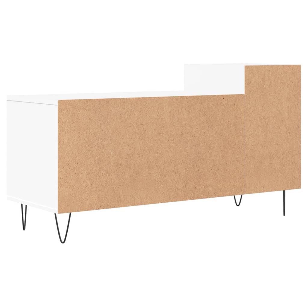 Mobile Porta TV Bianco 100x35x55 cm in Legno Multistrato - homemem39