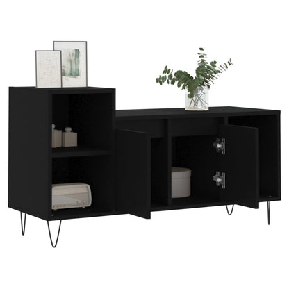 Mobile Porta TV Nero 100x35x55 cm in Legno Multistrato - homemem39