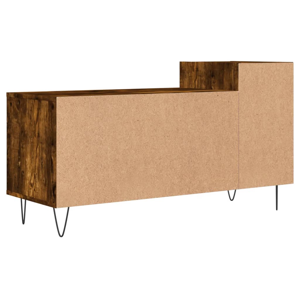 Mobile TV Rovere Fumo 100x35x55 cm in Legno Multistrato - homemem39