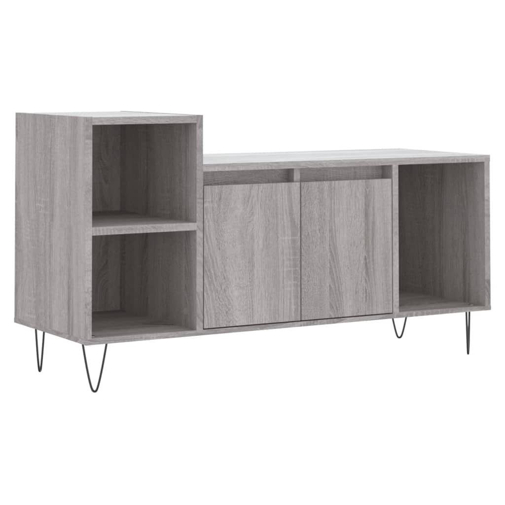 Mobile TV Grigio Sonoma 100x35x55 cm in Legno Multistrato - homemem39