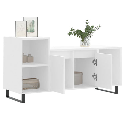 Mobile Porta TV Bianco 100x35x55 cm in Legno Multistrato - homemem39