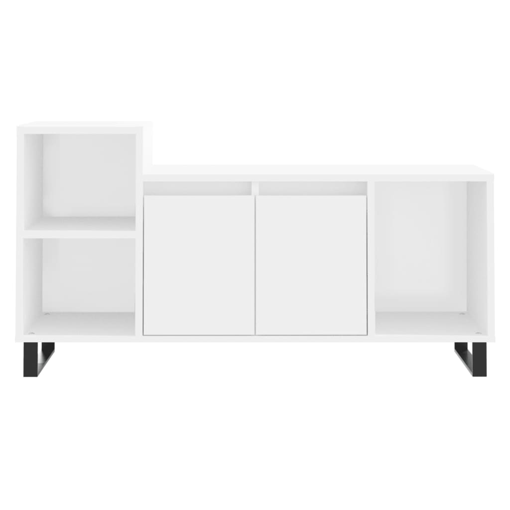 Mobile Porta TV Bianco 100x35x55 cm in Legno Multistrato - homemem39