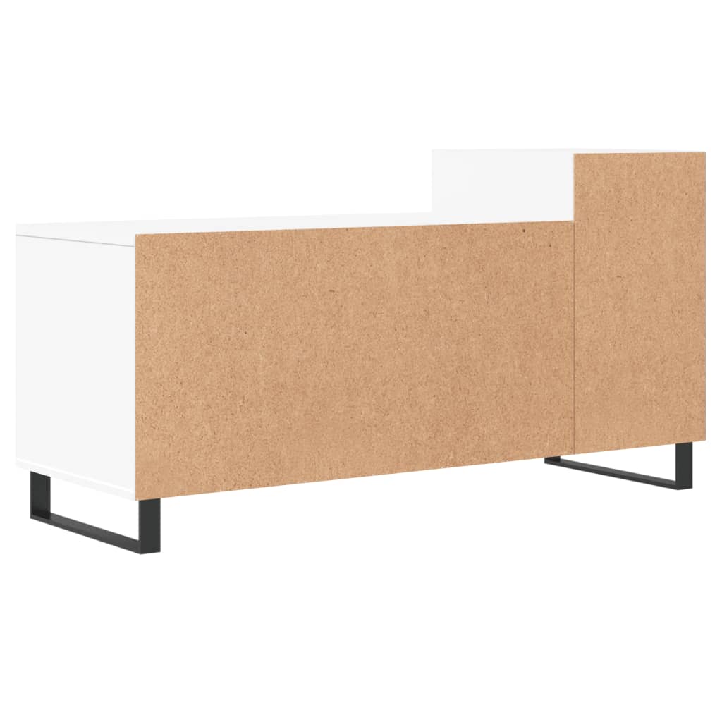 Mobile Porta TV Bianco 100x35x55 cm in Legno Multistrato - homemem39