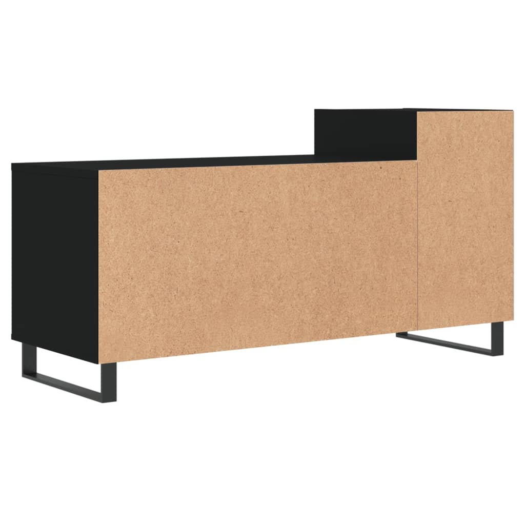 Mobile Porta TV Nero 100x35x55 cm in Legno Multistrato - homemem39