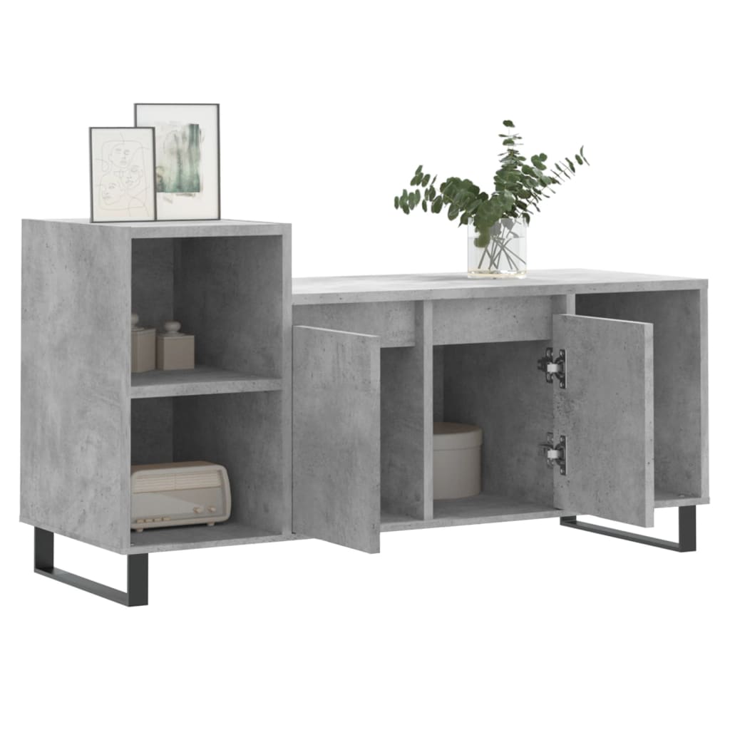 Mobile per TV Grigio Cemento 100x35x55 cm Legno Multistrato - homemem39