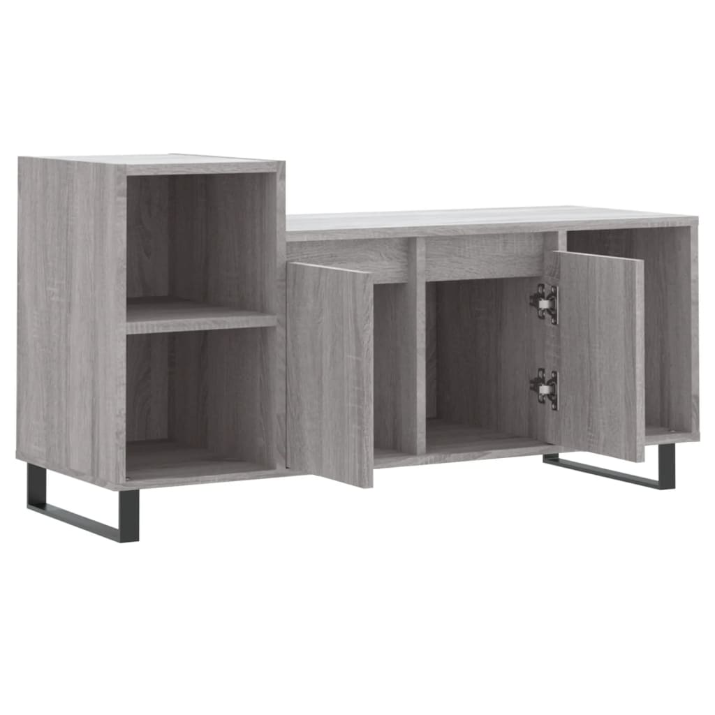 Mobile TV Grigio Sonoma 100x35x55 cm in Legno Multistrato - homemem39