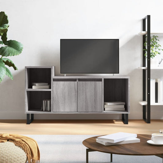 Mobile TV Grigio Sonoma 100x35x55 cm in Legno Multistrato - homemem39