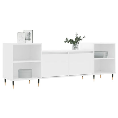 Mobile Porta TV Bianco 160x35x55 cm in Legno Multistrato - homemem39