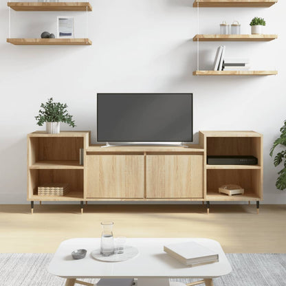 Mobile Porta TV Rovere Sonoma 160x35x55 cm Legno Multistrato - homemem39