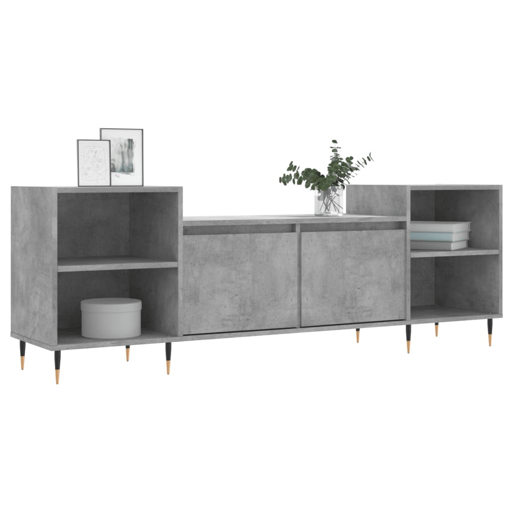 Mobile per TV Grigio Cemento 160x35x55 cm Legno Multistrato - homemem39