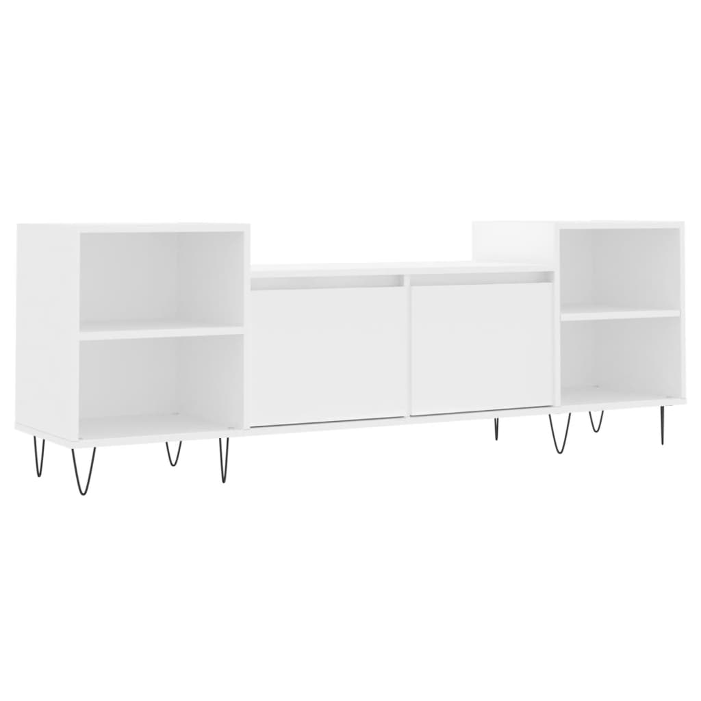 Mobile Porta TV Bianco 160x35x55 cm in Legno Multistrato - homemem39