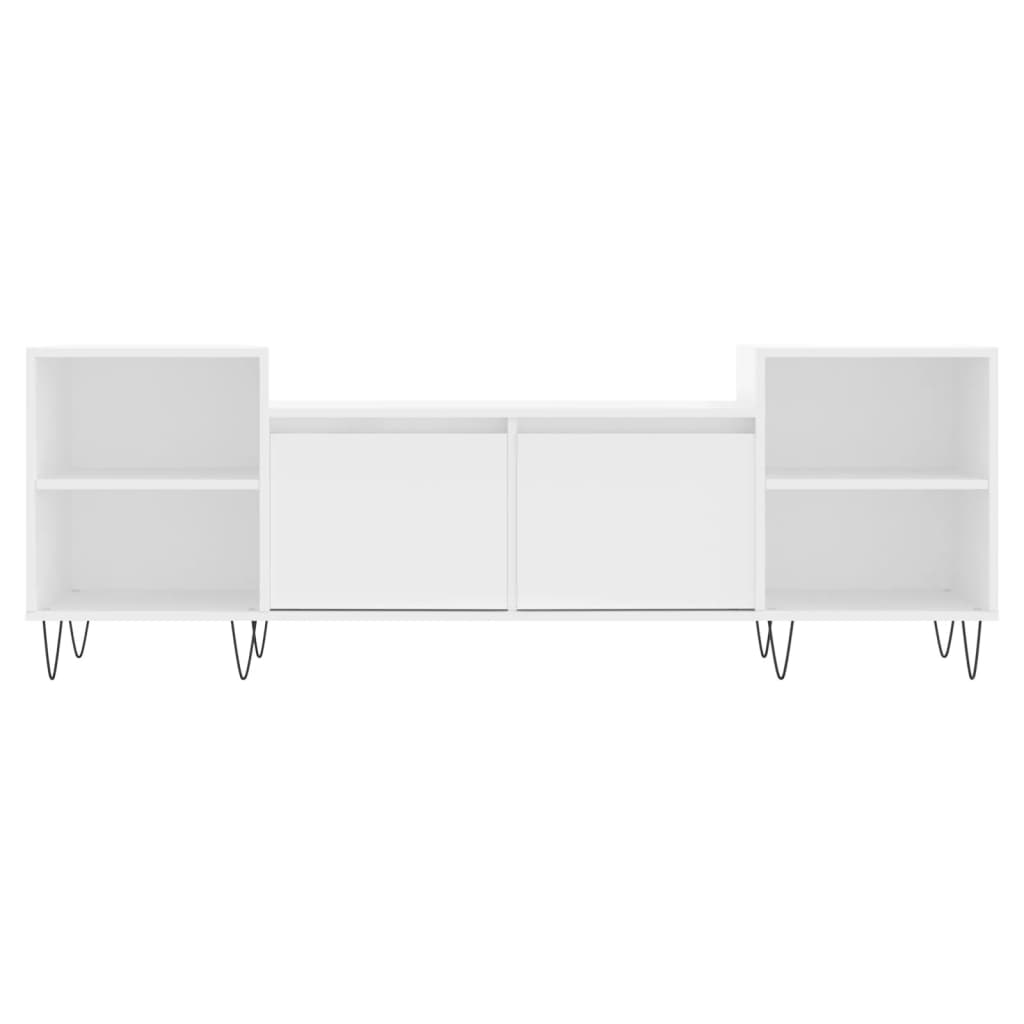 Mobile Porta TV Bianco 160x35x55 cm in Legno Multistrato - homemem39