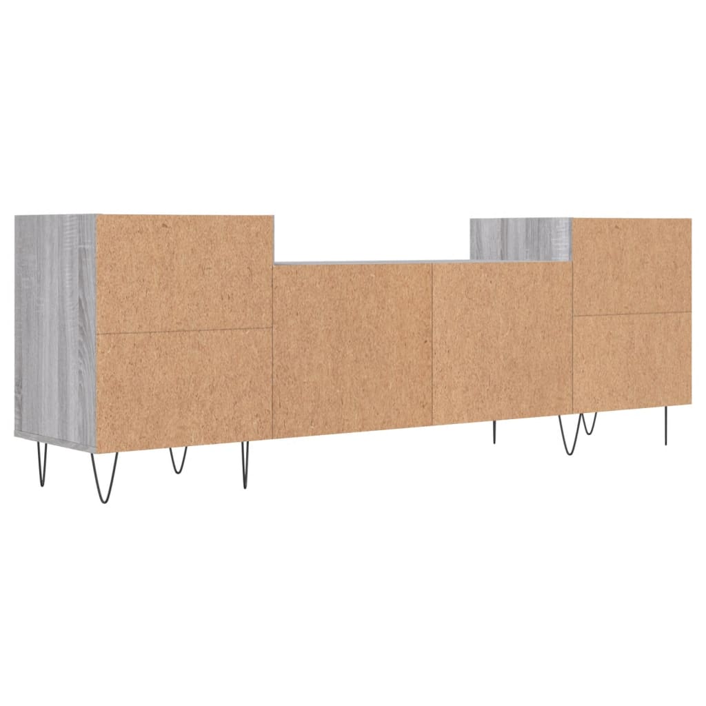 Mobile TV Grigio Sonoma 160x35x55 cm in Legno Multistrato - homemem39