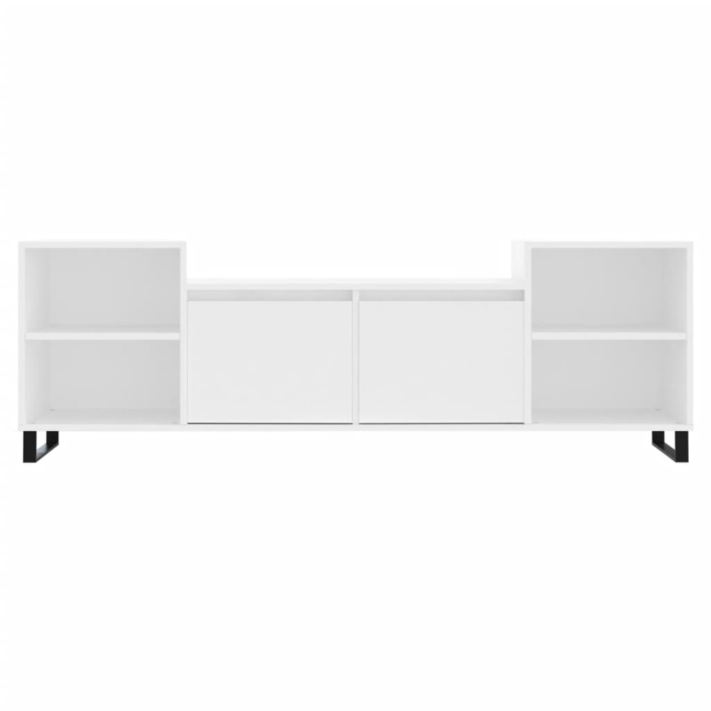 Mobile Porta TV Bianco 160x35x55 cm in Legno Multistrato - homemem39