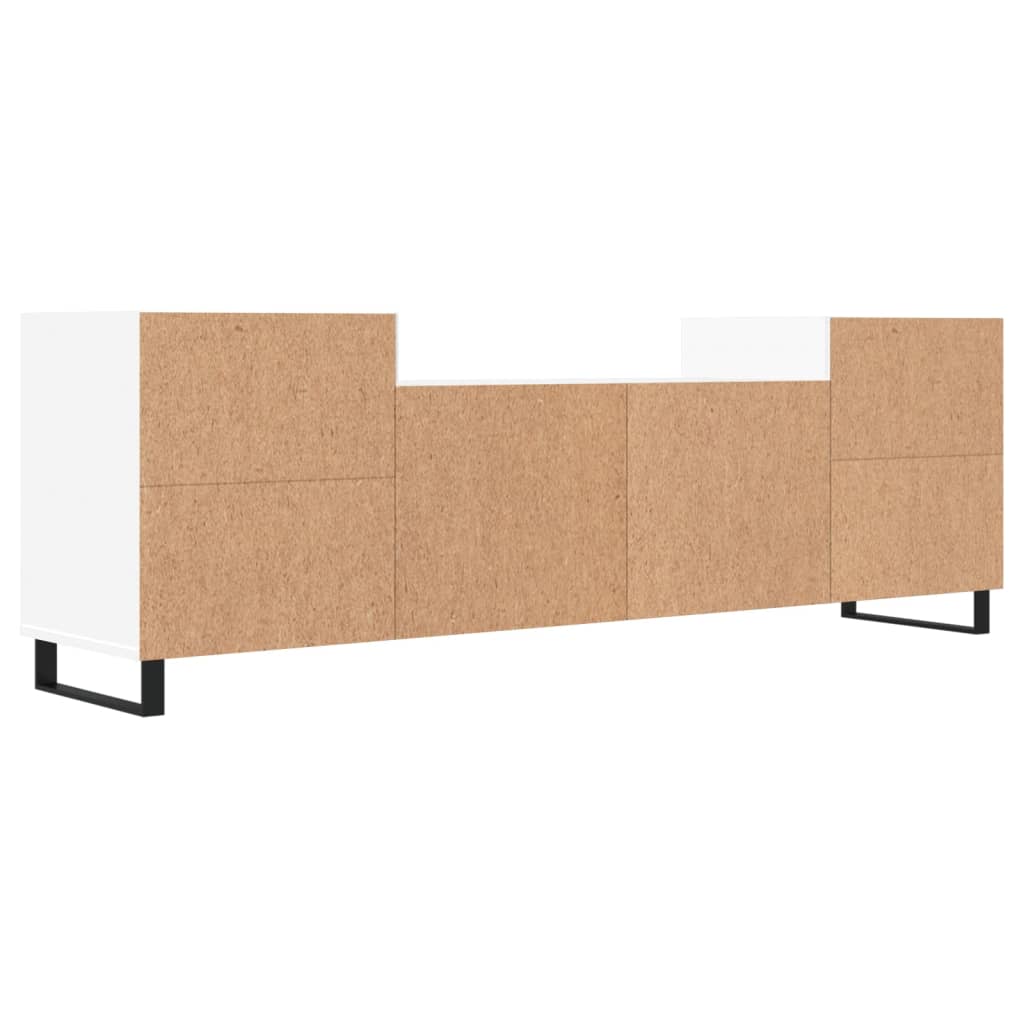 Mobile Porta TV Bianco 160x35x55 cm in Legno Multistrato - homemem39