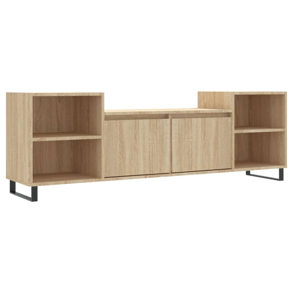 Mobile Porta TV Rovere Sonoma 160x35x55 cm Legno Multistrato - homemem39