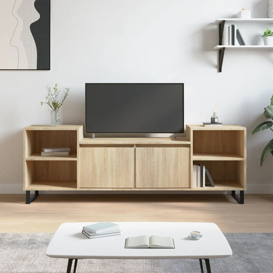 Mobile Porta TV Rovere Sonoma 160x35x55 cm Legno Multistrato - homemem39