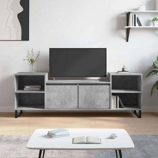 Mobile per TV Grigio Cemento 160x35x55 cm Legno Multistrato - homemem39