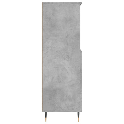 Credenza Grigio Cemento 60x36x110 cm in Legno Multistrato - homemem39