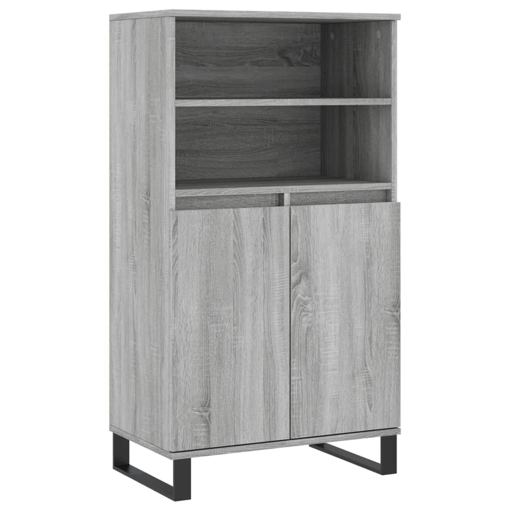 Credenza Grigio Sonoma 60x36x110 cm in Legno Multistrato - homemem39