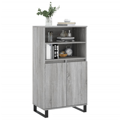 Credenza Grigio Sonoma 60x36x110 cm in Legno Multistrato - homemem39