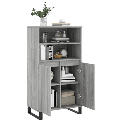 Credenza Grigio Sonoma 60x36x110 cm in Legno Multistrato - homemem39