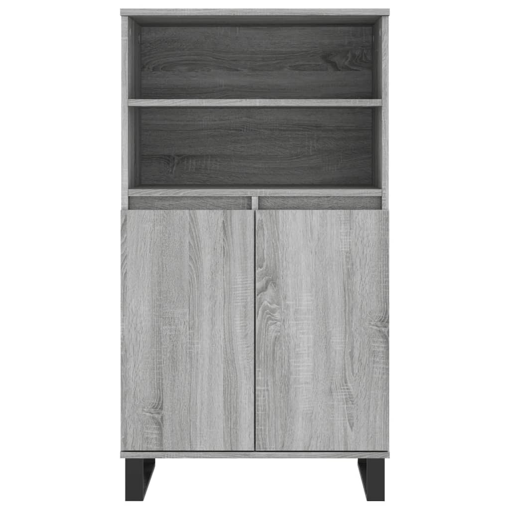 Credenza Grigio Sonoma 60x36x110 cm in Legno Multistrato - homemem39