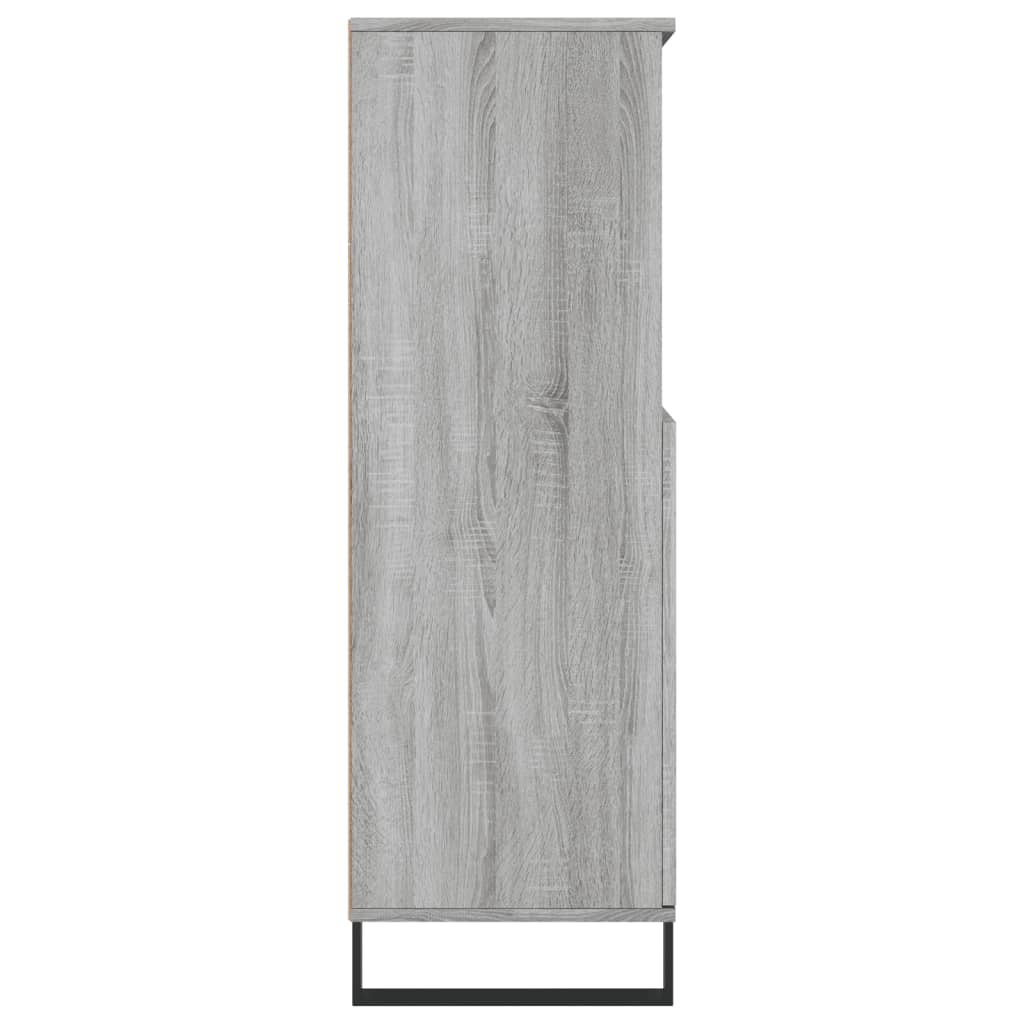 Credenza Grigio Sonoma 60x36x110 cm in Legno Multistrato - homemem39