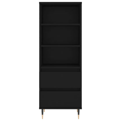 Credenza Nero 40x36x110 cm in Legno Multistrato - homemem39