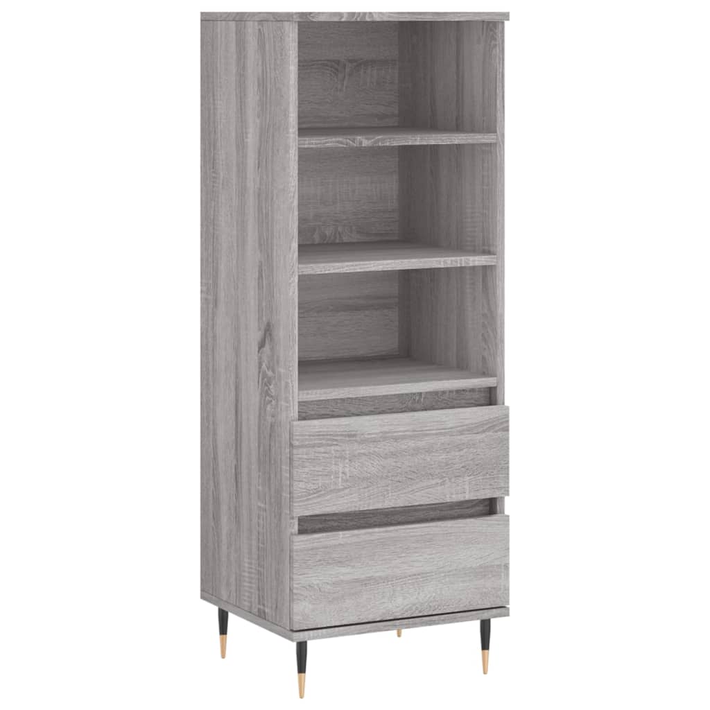 Credenza Grigio Sonoma 40x36x110 cm in Legno Multistrato - homemem39