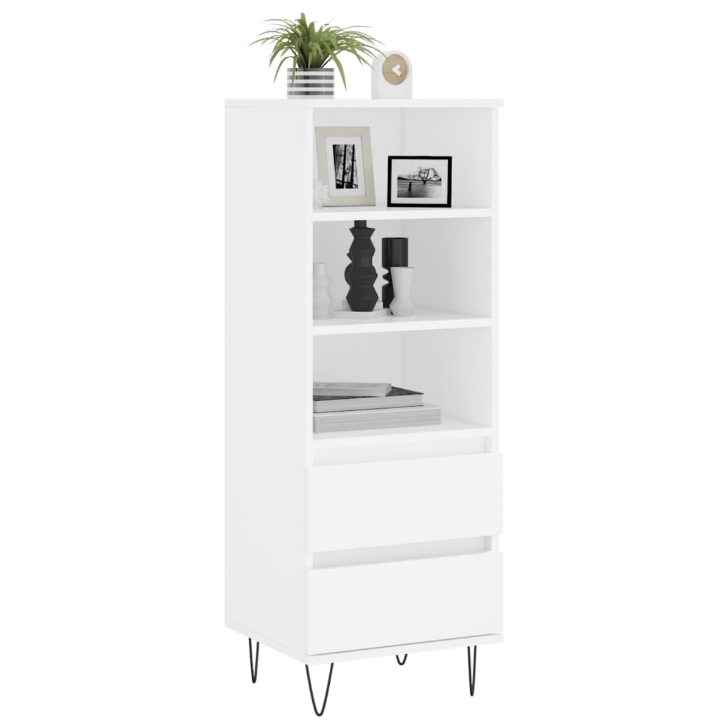 Credenza Bianco 40x36x110 cm in Legno Multistrato - homemem39