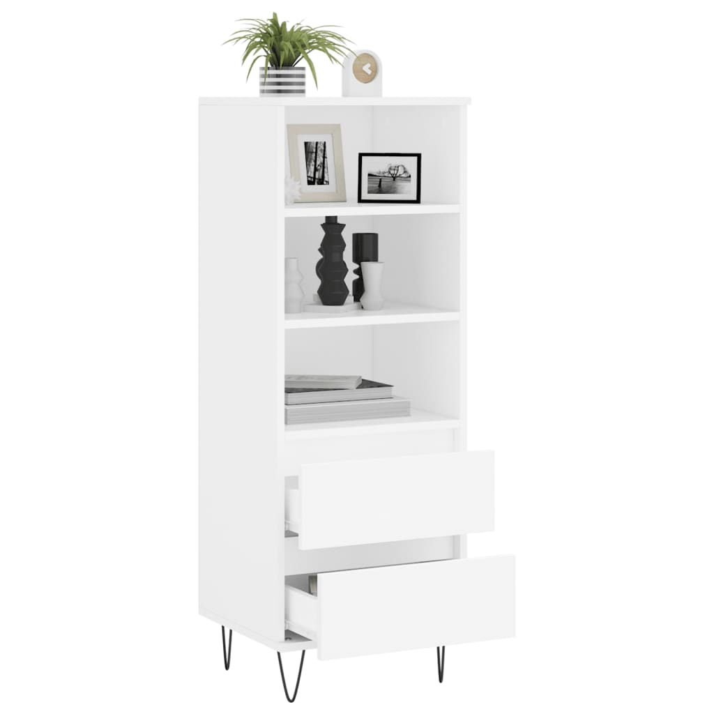 Credenza Bianco 40x36x110 cm in Legno Multistrato - homemem39