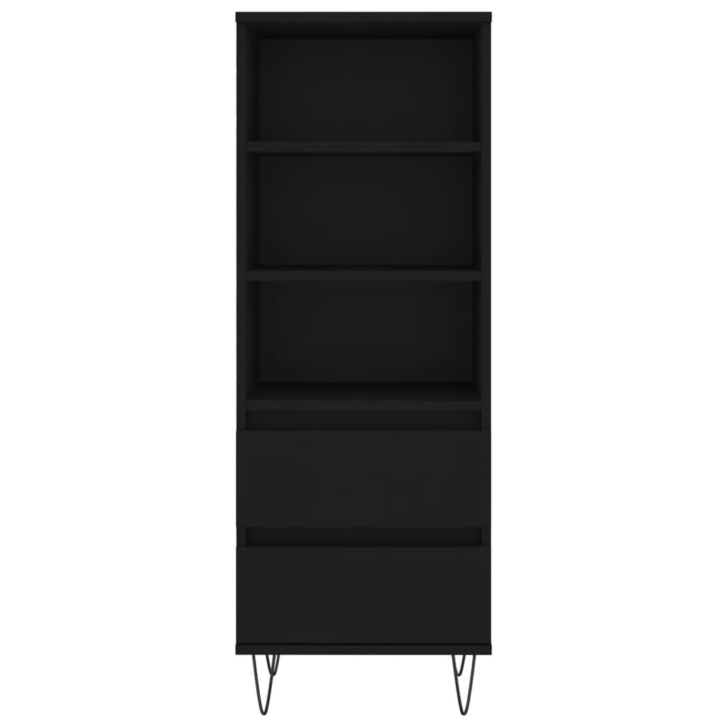 Credenza Nero 40x36x110 cm in Legno Multistrato - homemem39