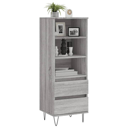 Credenza Grigio Sonoma 40x36x110 cm in Legno Multistrato - homemem39