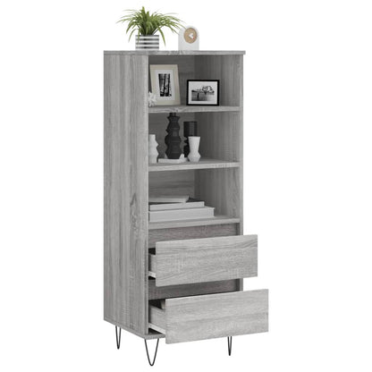 Credenza Grigio Sonoma 40x36x110 cm in Legno Multistrato - homemem39