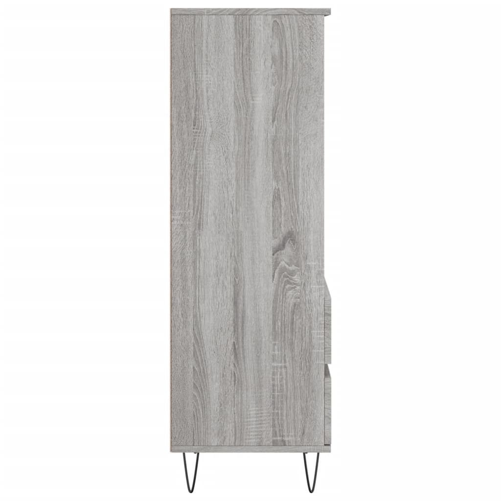 Credenza Grigio Sonoma 40x36x110 cm in Legno Multistrato - homemem39