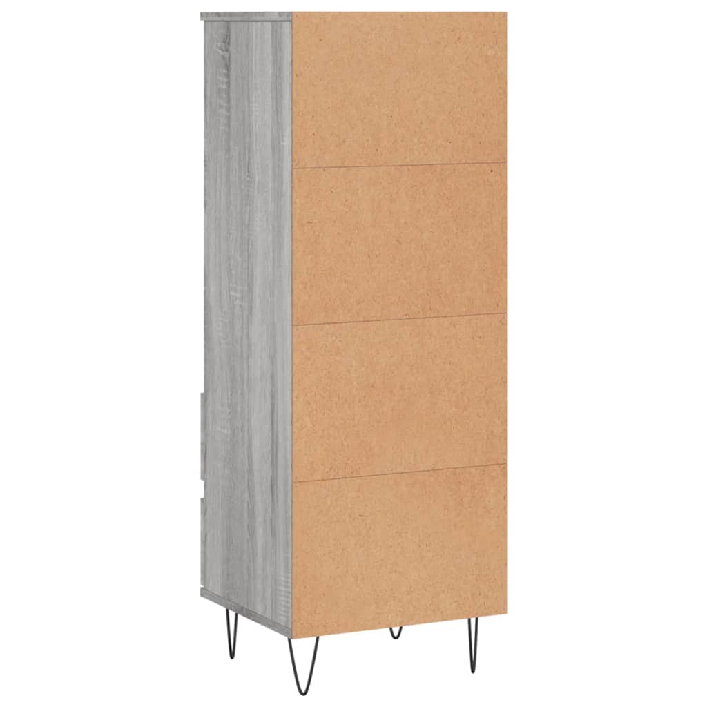 Credenza Grigio Sonoma 40x36x110 cm in Legno Multistrato - homemem39