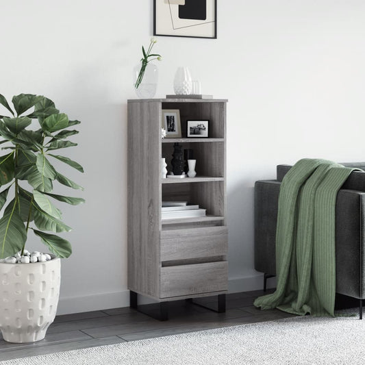 Credenza Grigio Sonoma 40x36x110 cm in Legno Multistrato - homemem39