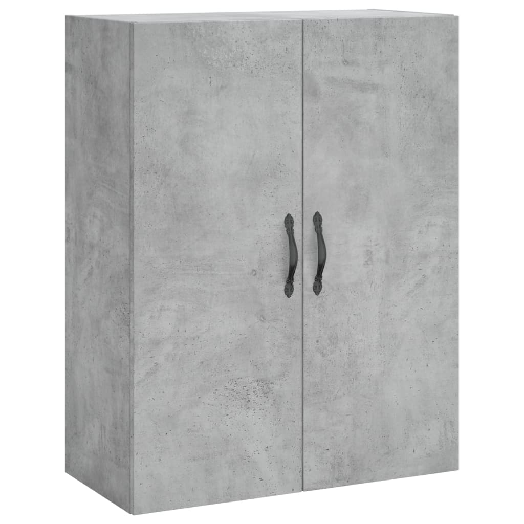 Mobile a Parete Grigio Cemento 69,5x34x90 cm Legno Multistrato - homemem39