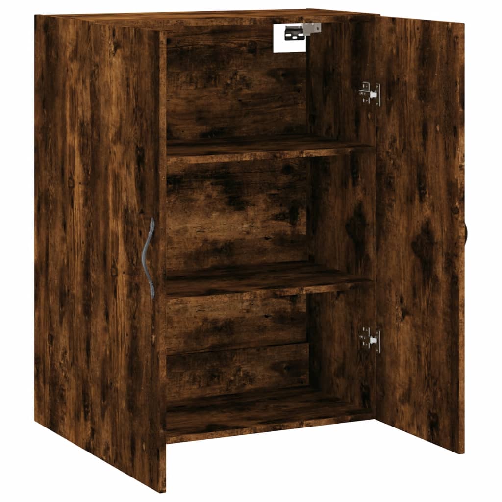 Mobile a Parete Rovere Fumo 69,5x34x90 cm in Legno Multistrato - homemem39