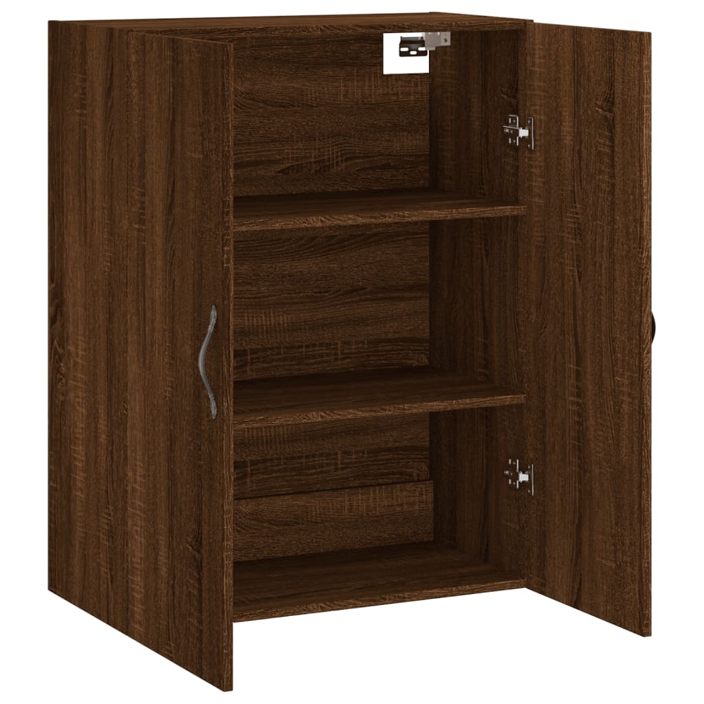 Mobile a Parete Rovere Marrone 69,5x34x90 cm Legno Multistrato - homemem39