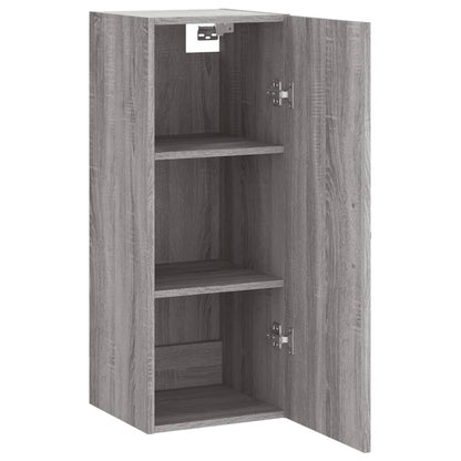 Mobile a Parete Grigio Sonoma 34,5x34x90 cm Legno Multistrato - homemem39